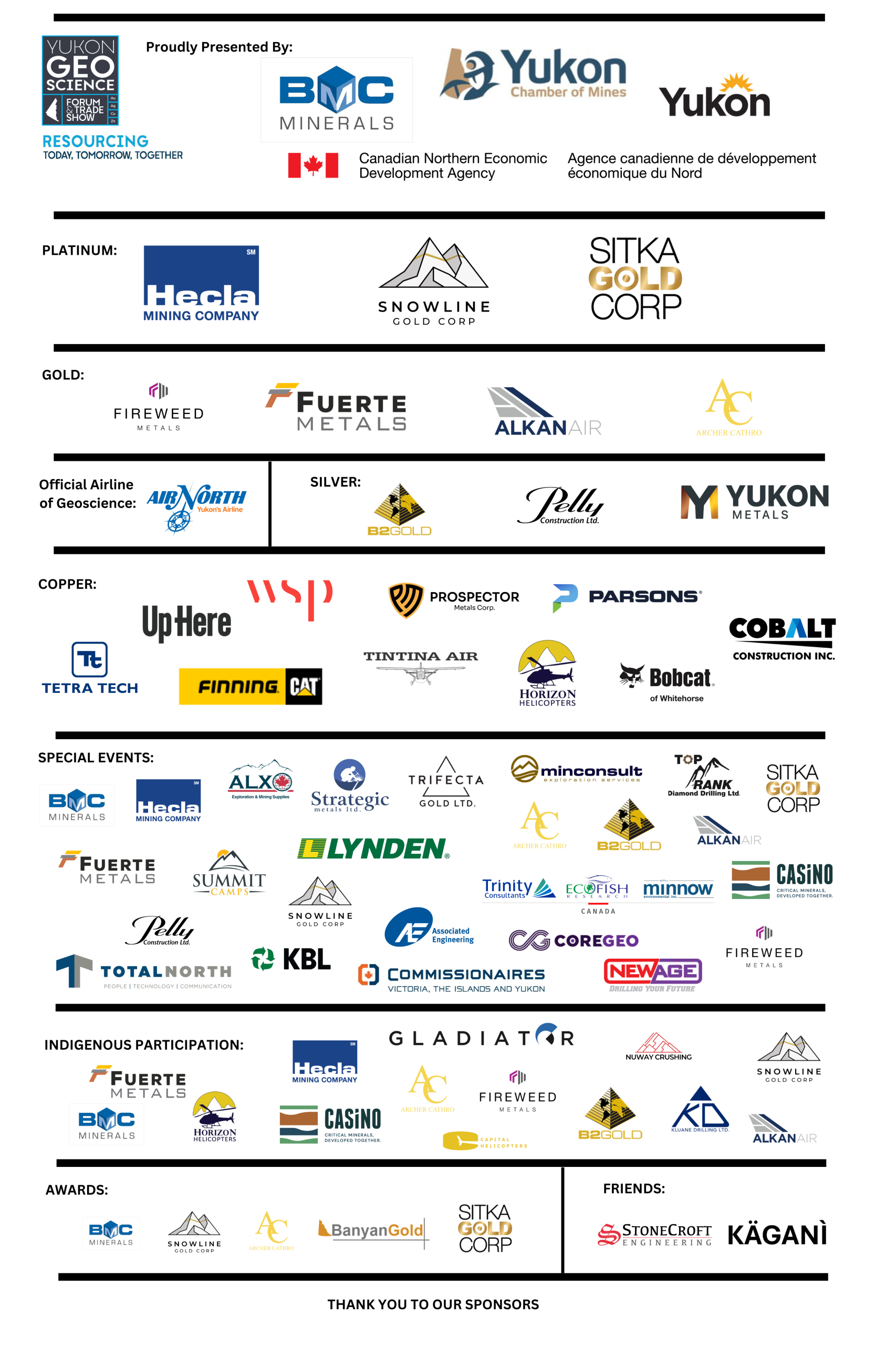 2025 Geoscience Sponsors