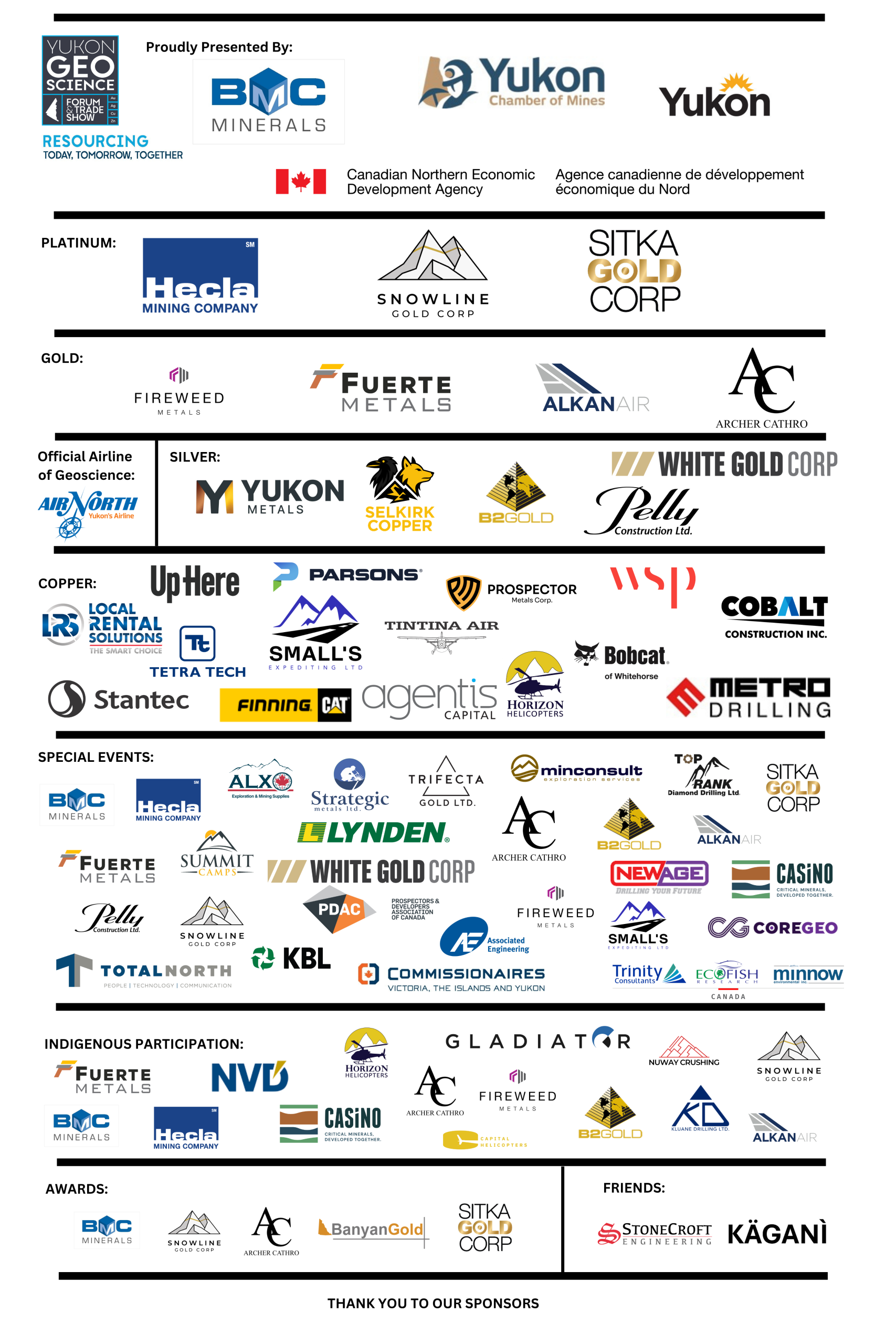 2025 Geoscience Sponsors