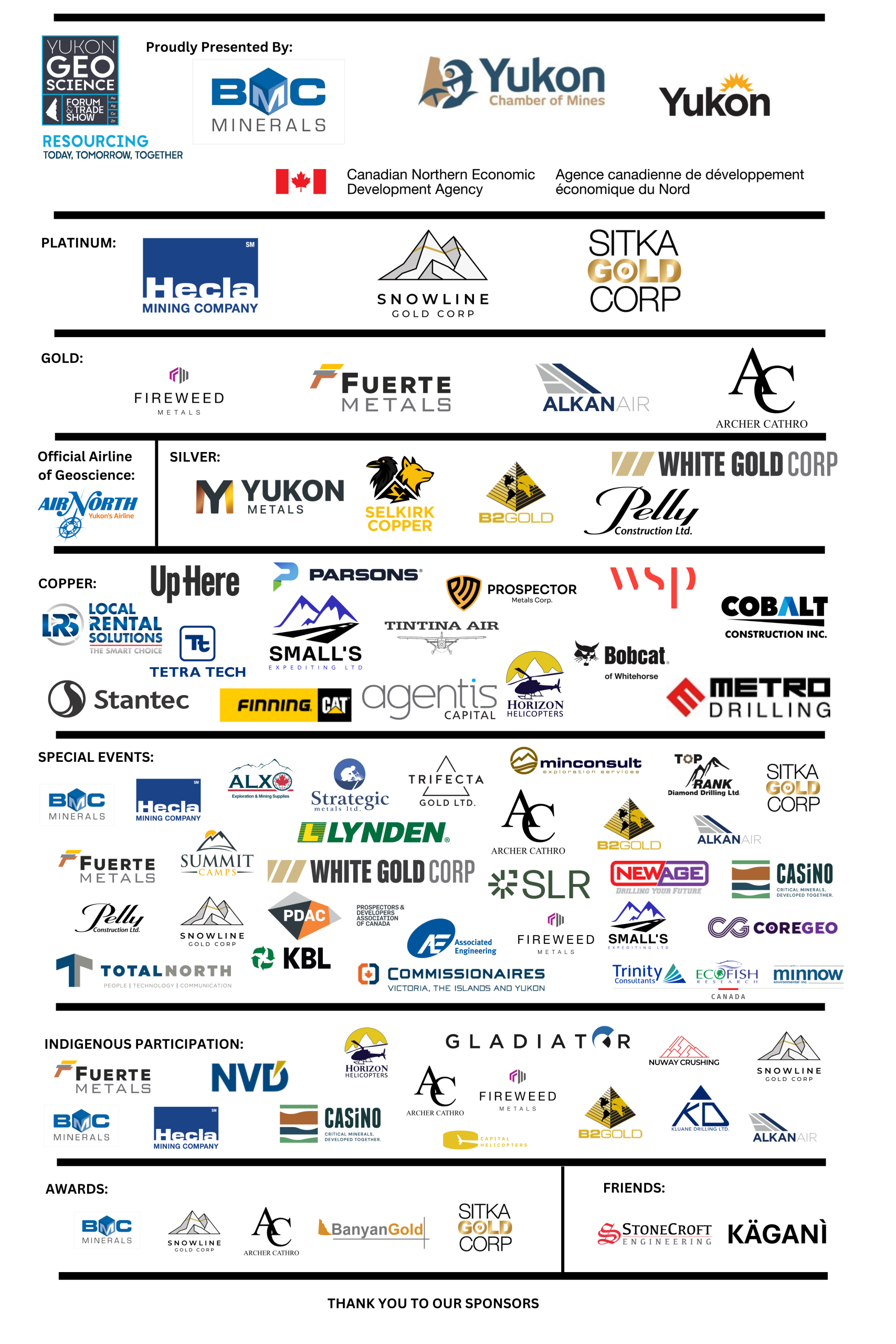 2025 Geoscience Sponsors